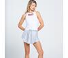 Lucky In Love High Waist All That Shimmers Skirt (Grey)