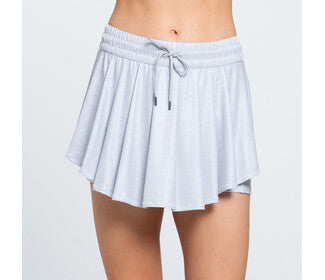 Lucky In Love High Waist All That Shimmers Skirt (Grey)