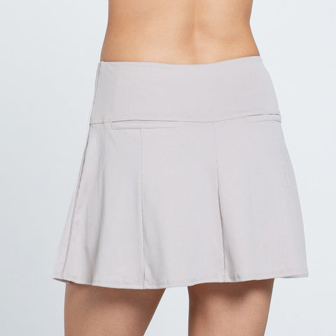Lucky In Love Hybrid Gore Skirt (Beige)