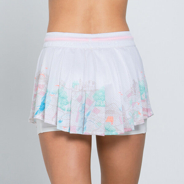 Lucky In Love High Waist Atlas Skirt (Multi)
