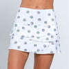 Lucky In Love Long Paddle Strike Scallop Skirt (White)