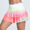Lucky In Love Sunset Spin Scallop Pleated Skirt 13" (Flamingo)