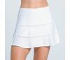 Lucky In Love Tier Flounce Skirt 14" (White)