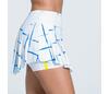 Lucky In Love Shibori Plaid Skirt 13.5" (White/Blue)