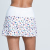 Lucky In Love Pickleball Medley Scallop Skirt 14" (Multi)