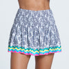 Lucky In Love Tennis Hippy Smocked Skirt 14" (Multi)