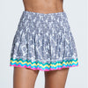 Lucky In Love Tennis Hippy Smocked Skirt 14" (Multi)