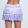 Lucky In Love Lavender Love Scallop Pleated Skirt 13" (Purple)