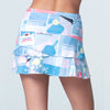Lucky In Love Linen Vision Scallop Skirt 14" (Periwinkle)