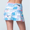 Lucky In Love Linen Vision Scallop Skirt 14" (Periwinkle)