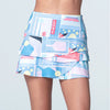 Lucky In Love Linen Vision Scallop Skirt 14" (Periwinkle)