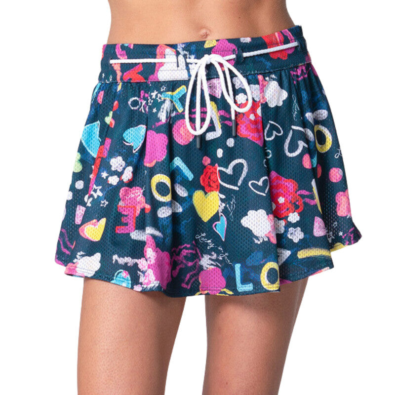 Lucky In Love High Waist Love You Skirt 13.5" (Navy) Lucky In Love CLL08K-NVY-L