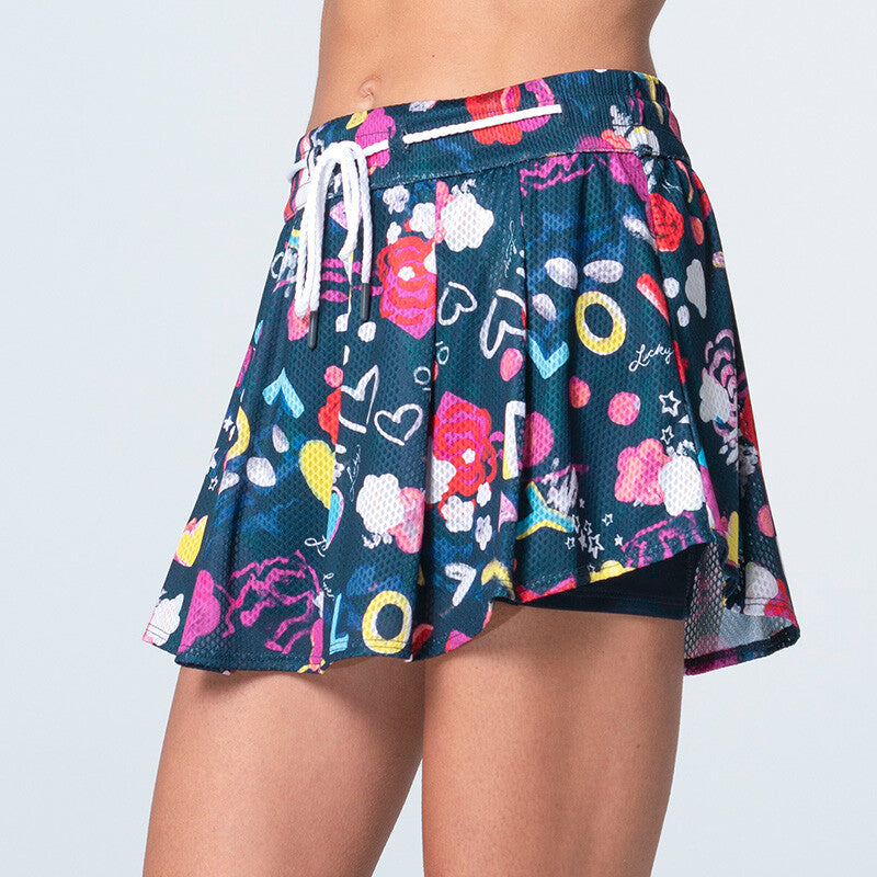 Lucky In Love High Waist Love You Skirt 13.5" (Navy) Lucky In Love CLL08K-NVY-L
