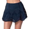 Lucky In Love Eyelet You Win Skirt 13" (Midnight)