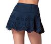 Lucky In Love Eyelet You Win Skirt 13" (Midnight)
