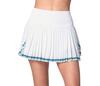 Lucky In Love Win It Pleated Skirt 14" (White)