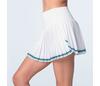 Lucky In Love Win It Pleated Skirt 14" (White)