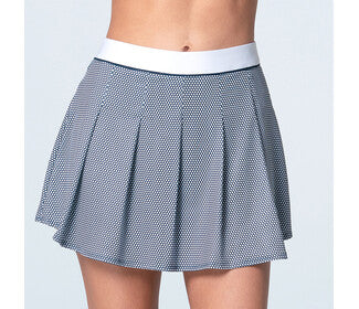 Lucky In Love Ace Mesh Pleat Skirt 13" (Midnight)