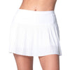 Lucky In Love Cheetah Pleated Skirt 13" (White)