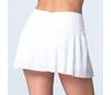 Lucky In Love Cheetah Pleated Skirt 13" (White)