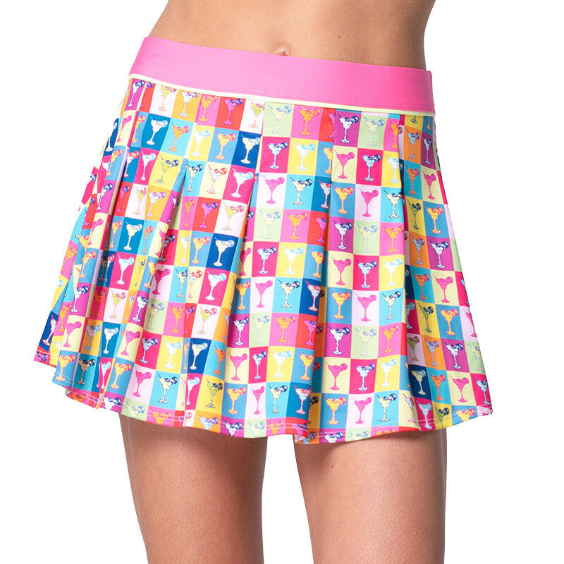 Lucky In Love Margarita Pop Art Pleat Skirt 13.5" (Multi) Lucky In Love CLL08S-MUL-L