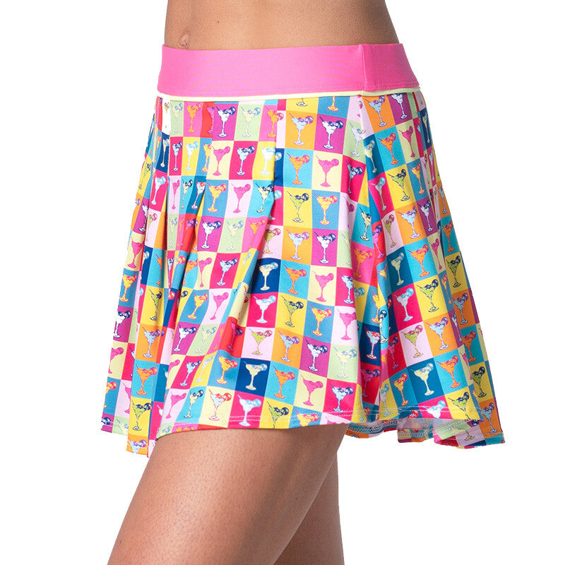 Lucky In Love Margarita Pop Art Pleat Skirt 13.5" (Multi) Lucky In Love CLL08S-MUL-L