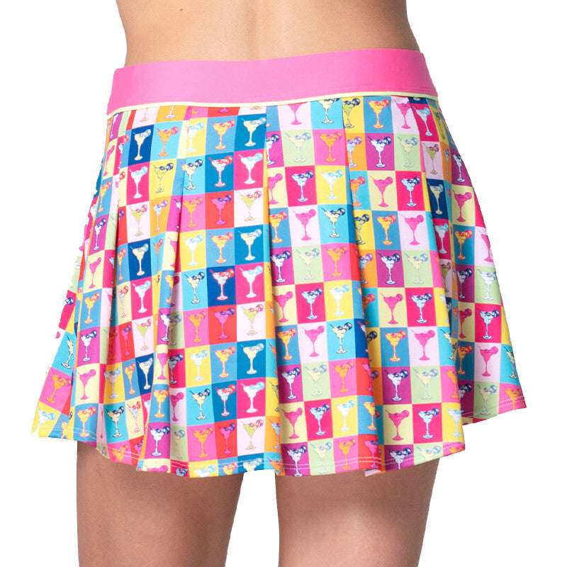 Lucky In Love Margarita Pop Art Pleat Skirt 13.5" (Multi) Lucky In Love CLL08S-MUL-L