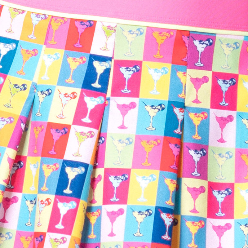 Lucky In Love Margarita Pop Art Pleat Skirt 13.5" (Multi) Lucky In Love CLL08S-MUL-L