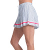 Lucky In Love High Waisted Glow Stripe Skirt (W) (White)