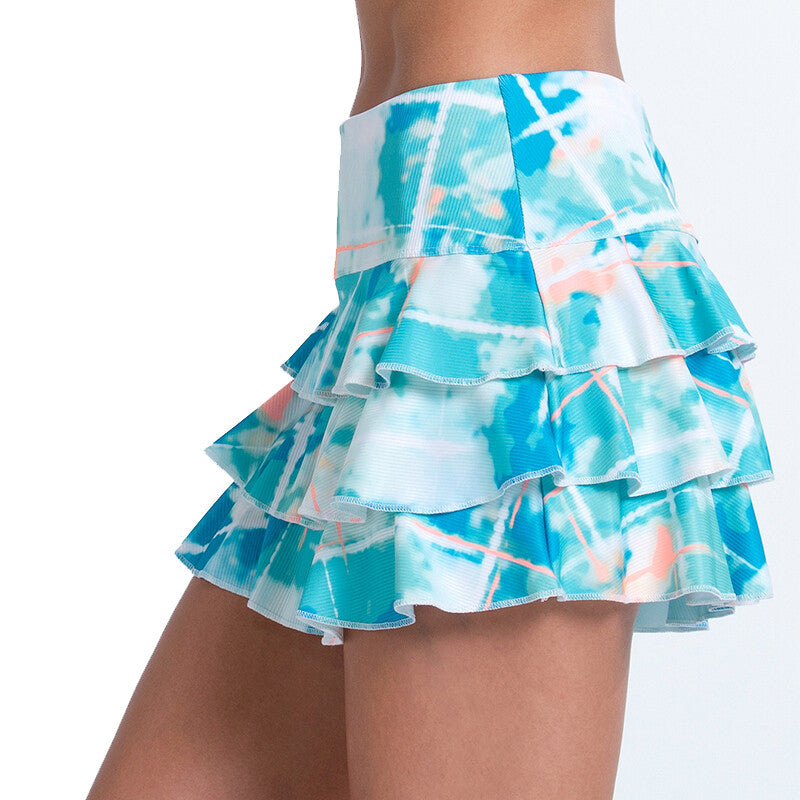 Lucky In Love Oasis Skirt (W) (Scuba) Lucky In Love CLL091-TUR-XL