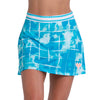 Lucky In Love Wave Rider Pickleball Skirt (W) (Scuba)