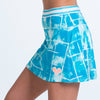 Lucky In Love Wave Rider Pickleball Skirt (W) (Scuba)