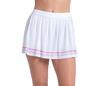 Lucky In Love Woven Strokes Pleated Skirt (W) (White)