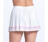 Lucky In Love Woven Strokes Pleated Skirt (W) (White)