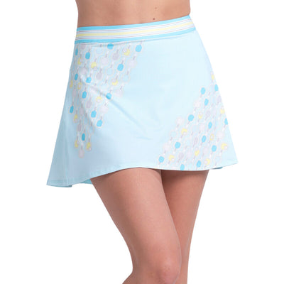 Lucky In Love Paddle Sprinkle Pickleball Skirt (W) (Blue) Lucky In Love