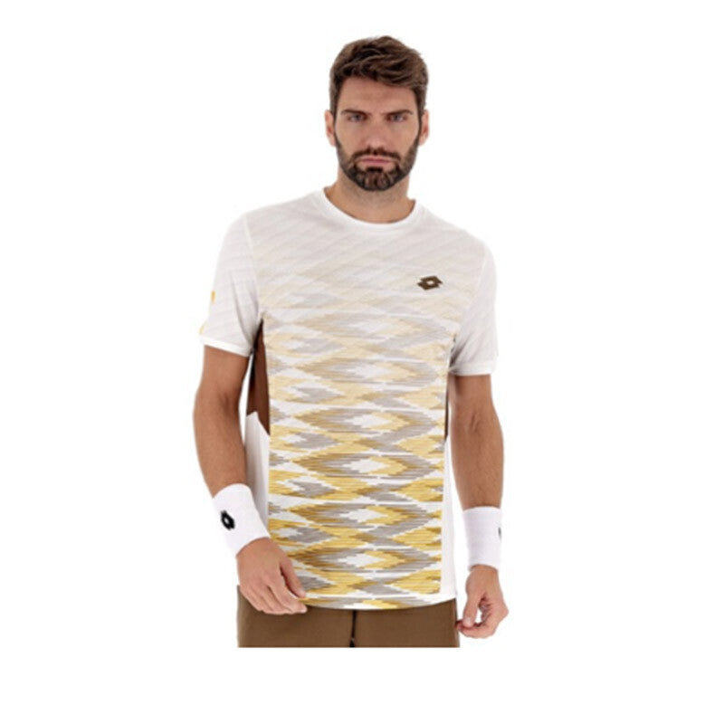 Lotto Tech 1 D4 Tee (M) (White/Teak Brown)