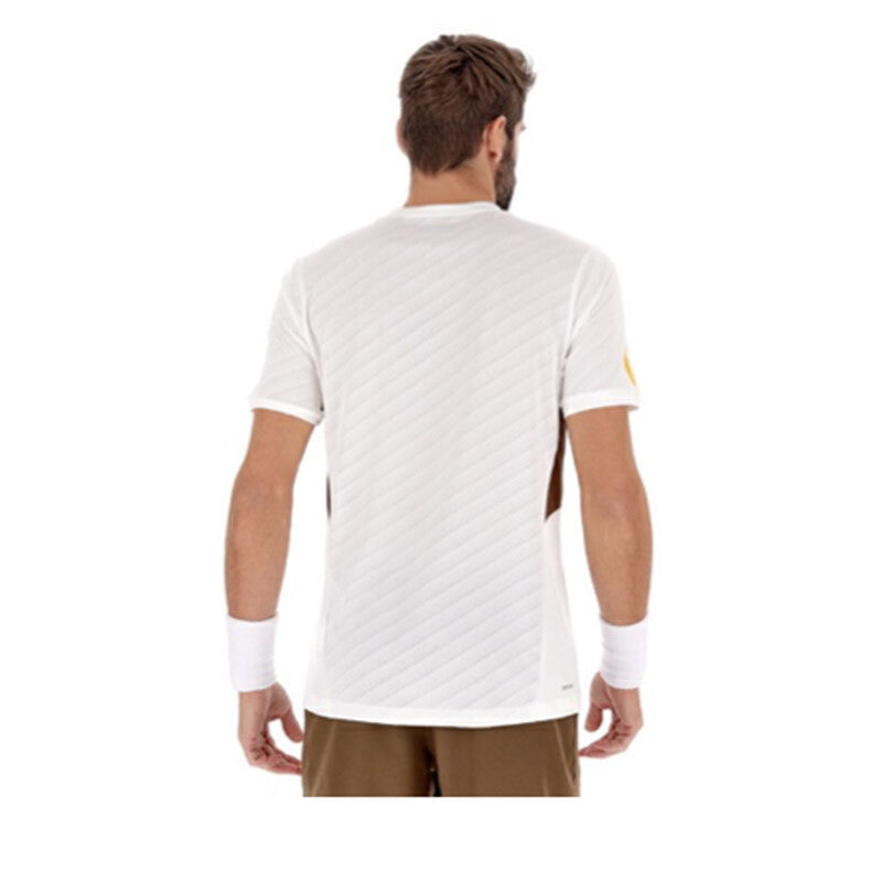 Lotto Tech 1 D4 Tee (M) (White/Teak Brown)