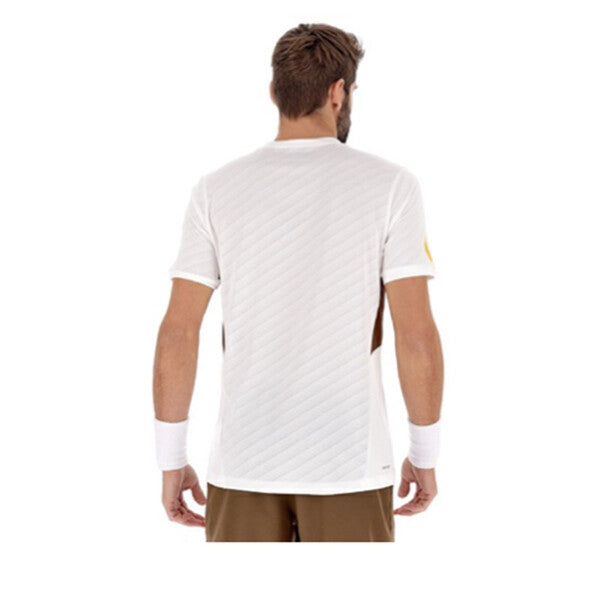 Lotto Tech 1 D4 Tee (M) (White/Teak Brown)