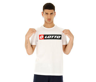 Lotto Performance Logo Tee (M) (White)