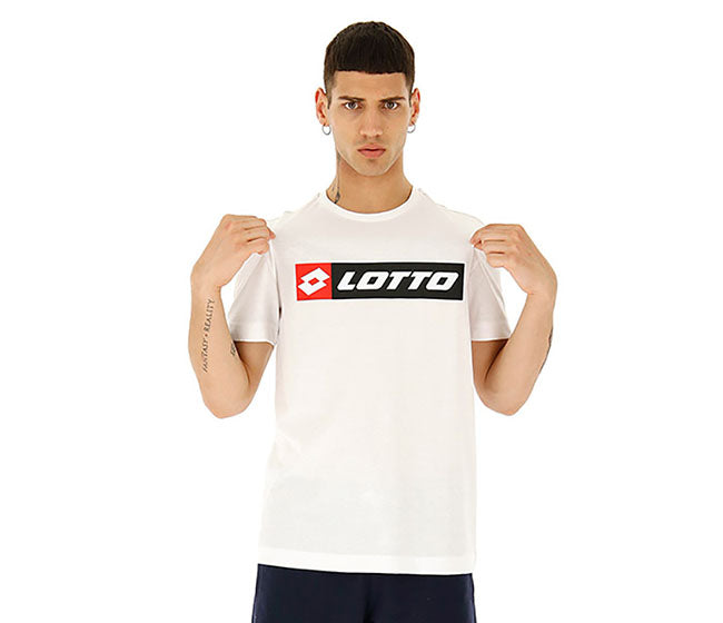 Lotto Performance Logo Tee (M) (White)