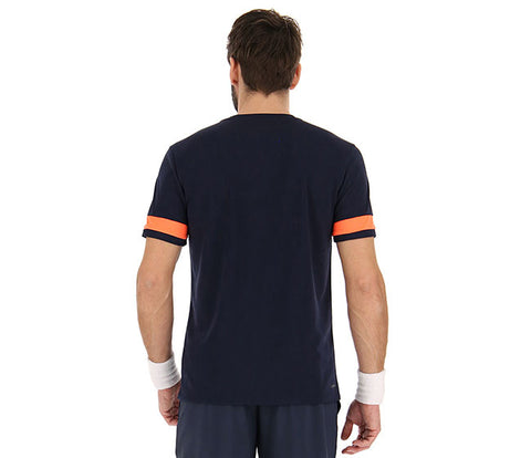 Lotto Superrapida Pickleball V Tee (M) (Navy)