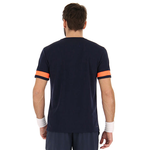 Lotto Superrapida Pickleball V Tee (M) (Navy)