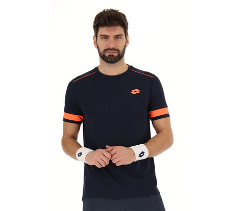 Lotto Superrapida Pickleball V Tee (M) (Navy)