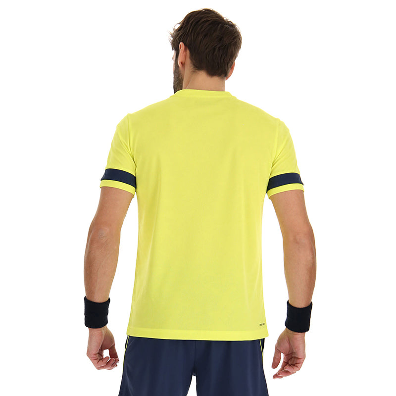 Lotto Superrapida Pickleball V Tee (M) (Yellow)