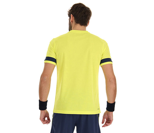 Lotto Superrapida Pickleball V Tee (M) (Yellow)