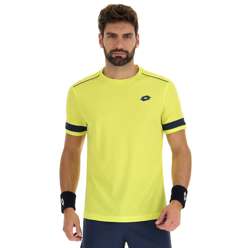 Lotto Superrapida Pickleball V Tee (M) (Yellow)