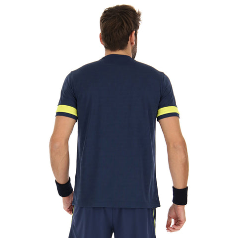 Lotto Superrapida Pickleball V Tee (M) (Dark Denim)