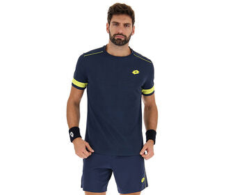 Lotto Superrapida Pickleball V Tee (M) (Dark Denim)