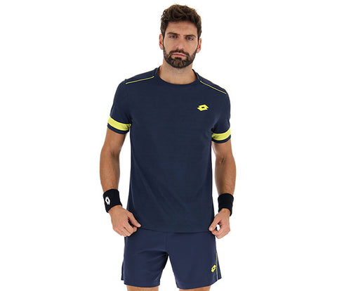 Lotto Superrapida Pickleball V Tee (M) (Dark Denim)