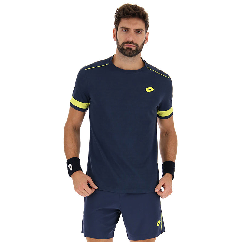 Lotto Superrapida Pickleball V Tee (M) (Dark Denim)